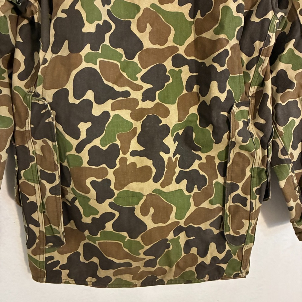 Vintage LL Bean Duck Hunter Jacket Men's Size 32 Camo Slant Pocket Gorpcore - Picture 6 of 9